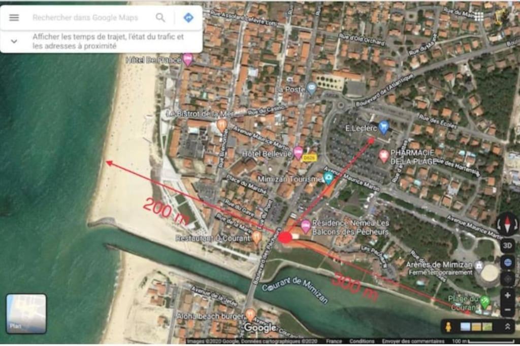 Appartement 200M De L'Ocean Avec Piscine Exterieure Mimizan-Plage Exteriör bild